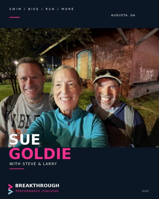 What a season! Sue Goldie finished third at IRONMAN 70.3 Augusta yesterday. 🥉 She also qualified for the 2027 IRONMAN 70.3 World Championship at a different race.
Before the race, she had her brothers Steve and Larry beside her. After the finish came a smile with Larry, then a moment at the medal ceremony with the other athletes.
Sue is a physician, a MacArthur Fellow, and a leader in global health. Since her Parkinson’s diagnosis, she has completed a full IRONMAN and continued racing 70.3s. She has also shared her experience publicly to advocate for exercise and community for people living with Parkinson’s.
We see the work behind these race days: the training, the adjustments, and the determination to keep going. Sue, we're proud of your podium finish and the example you set well beyond the course. 💙
Sue has shared more of her story with The New York Times, NPR, Harvard, and Evoke Endurance. we'll share those links in our Stories.
#BreakthroughPerformanceCoaching #SueGoldie #IM703Augusta #IRONMAN703 ParkinsonsAwareness